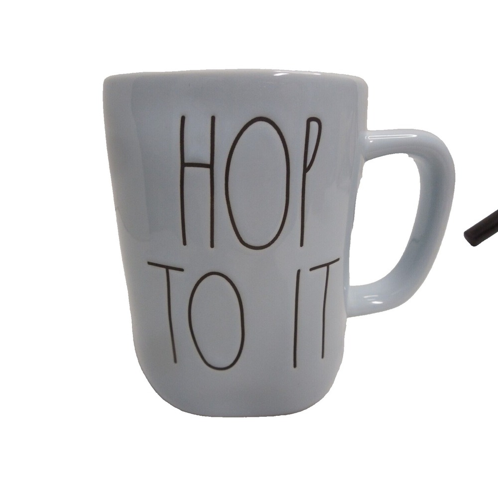 Rae Dunn Artisan Collections by Magenta mug "Hop To It"